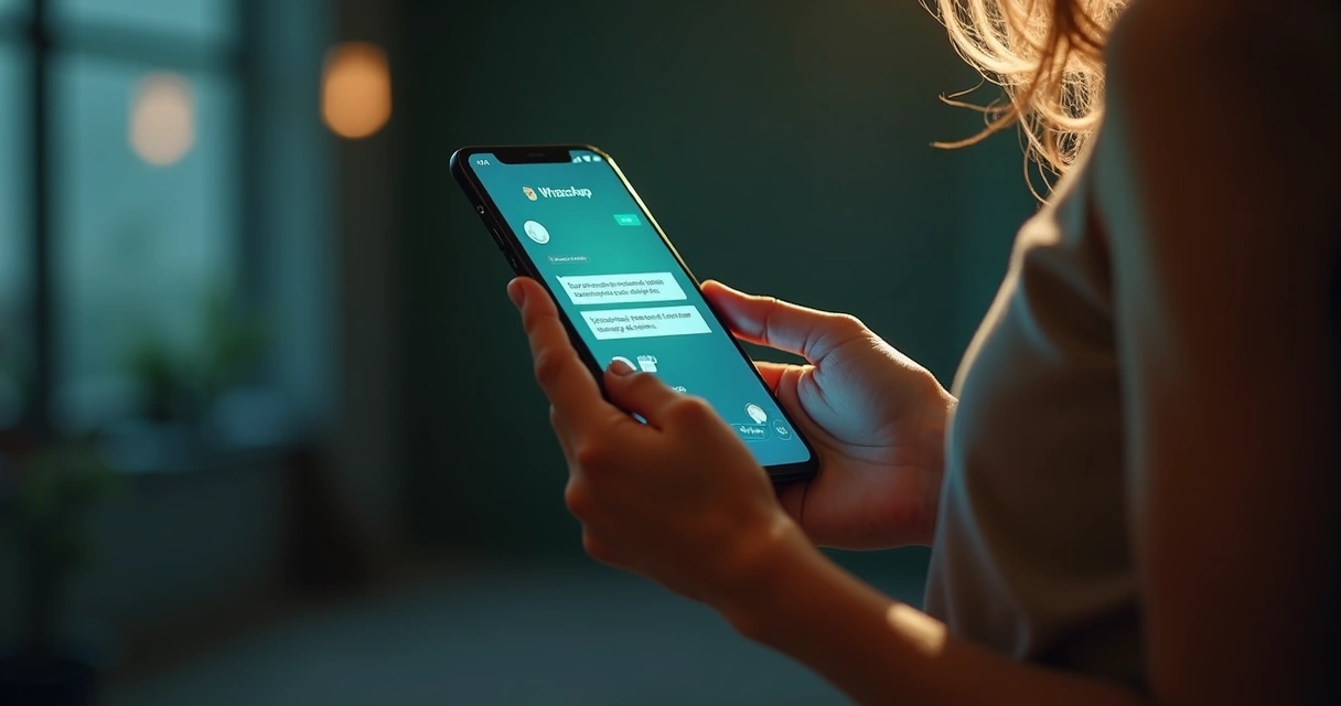 Tela de celular exibindo conversa no WhatsApp com respostas automáticas de IA para moradores de condomínio durante a noite