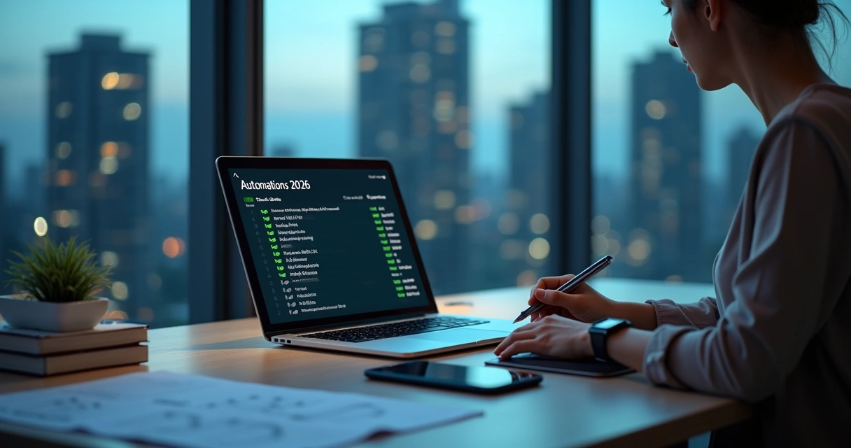 Gestora marca checklist digital de automações com prédios ao fundo
